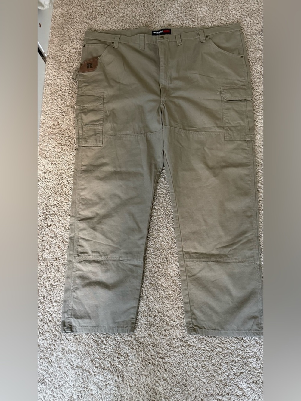 Wrangler Riggs Workwear Ripstop Ranger Cargo Pants 54x32 -  100% Cotton - Picture 3 of 4